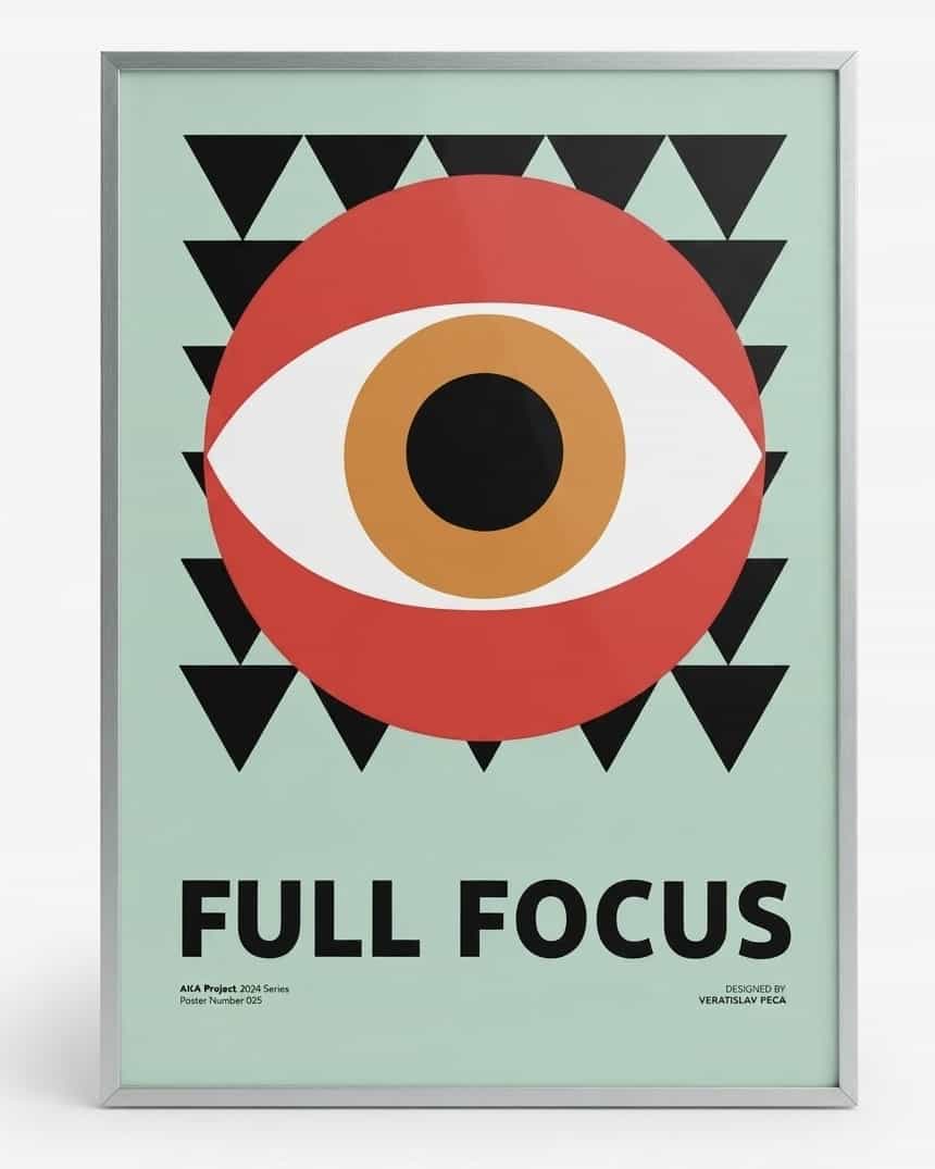 تابلو پوستر Full focus 20*30