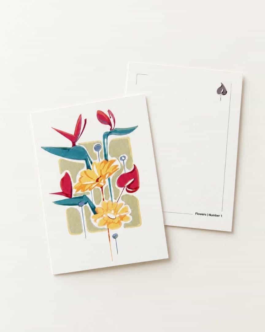 کارت پستال flowers 1 متوسط