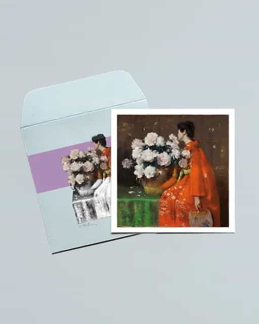 کارت پستال مربع گل صد تومانی