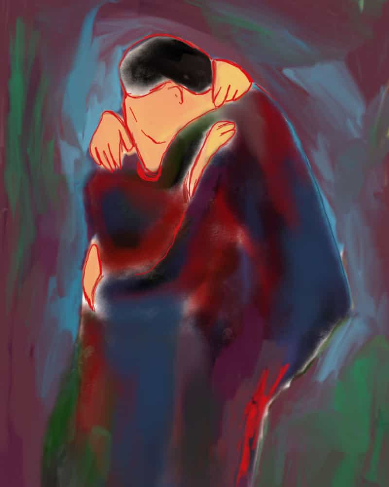 کارت پستال بوسه مونش 1