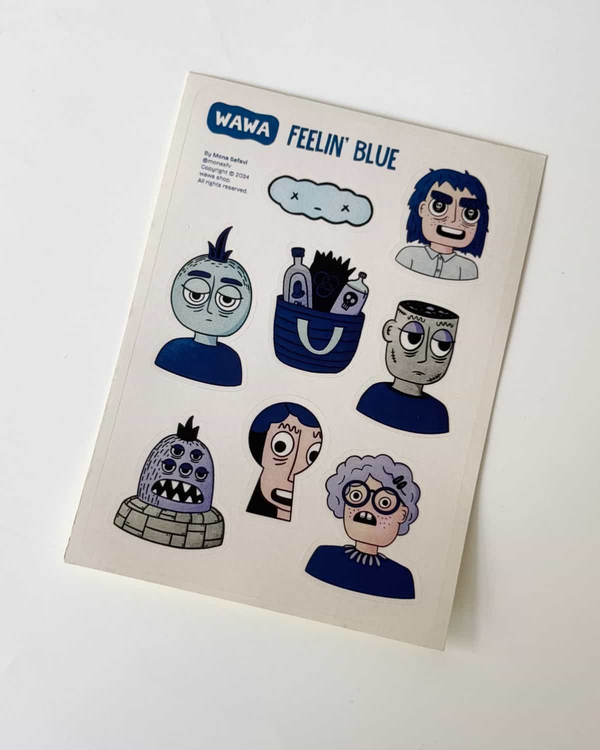 استیکر Feelin Blue