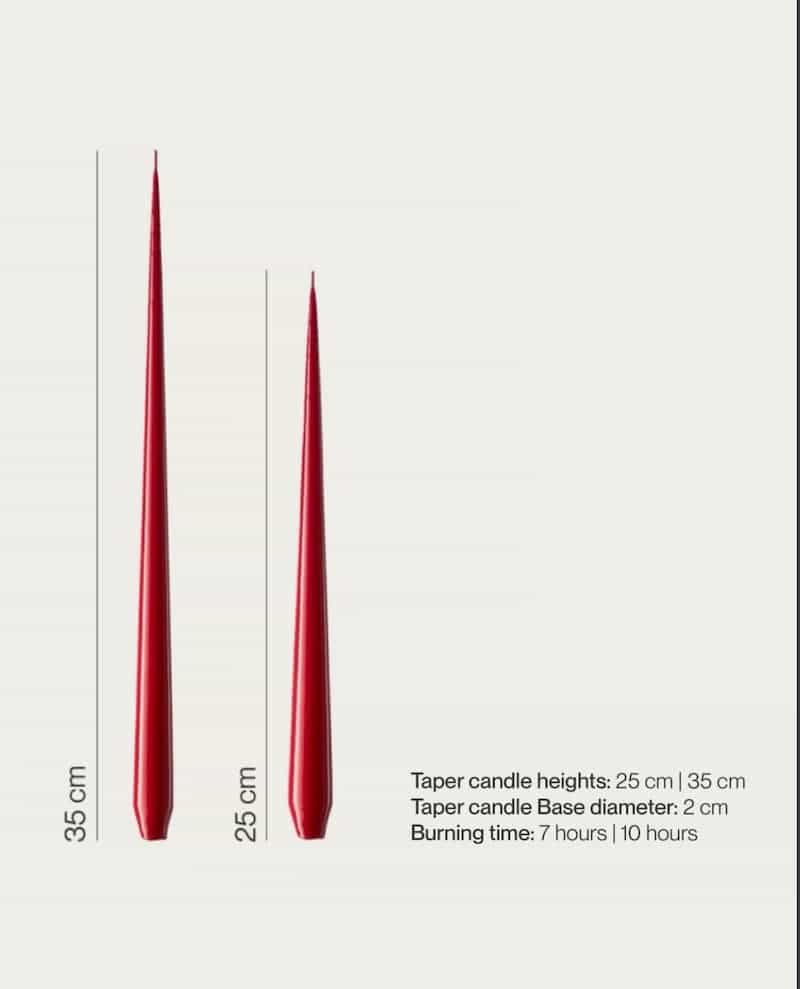 شمع taper 25 cm