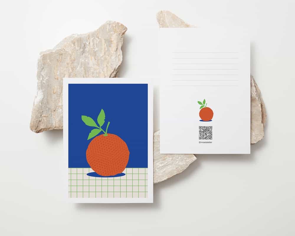 کارت پستال 14-Blue Orange